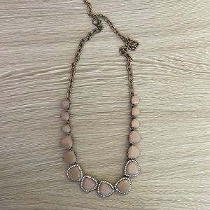 Vintage Rose Gold Necklace with Nude Beads